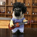 Rockstar Guitarist Pet Costume – Funny Dog & Cat Cosplay Outfit