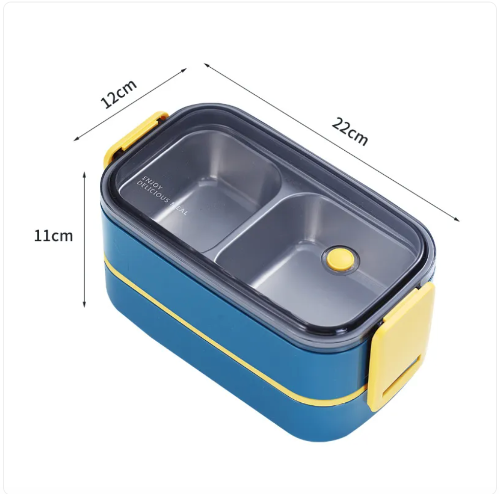 Stainless Steel Lunch Box – Single/Double Layer Meal Container