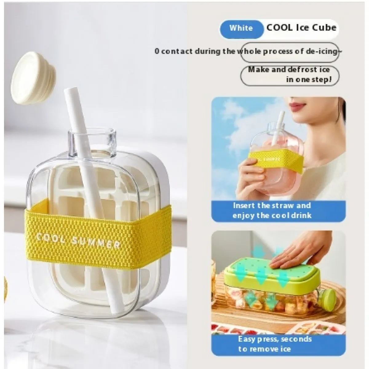 Instant Cooling Ice Cup – Portable Ice Maker Drink Bottle