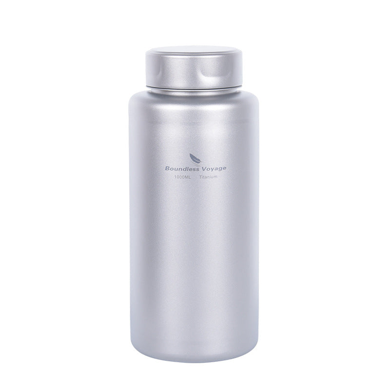 Pure Titanium Water Bottle – 1L Lightweight Outdoor Bottle