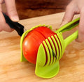 Stainless Steel Fruit & Vegetable Slicer – Handheld Kitchen Cutting Holder