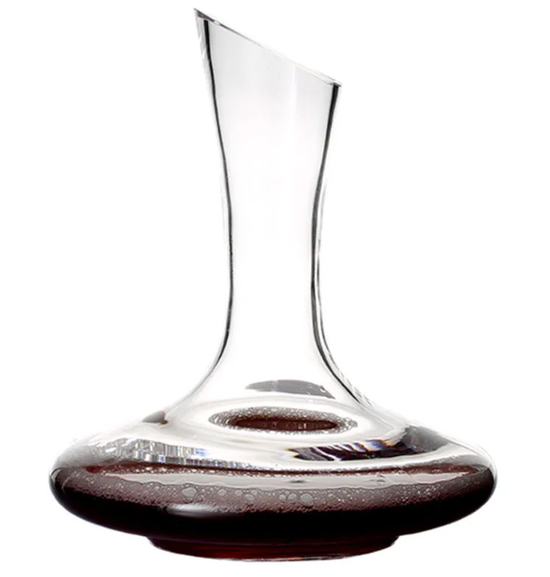 Crystal Wine Decanter – Lead-Free Glass U-Shaped Aerator