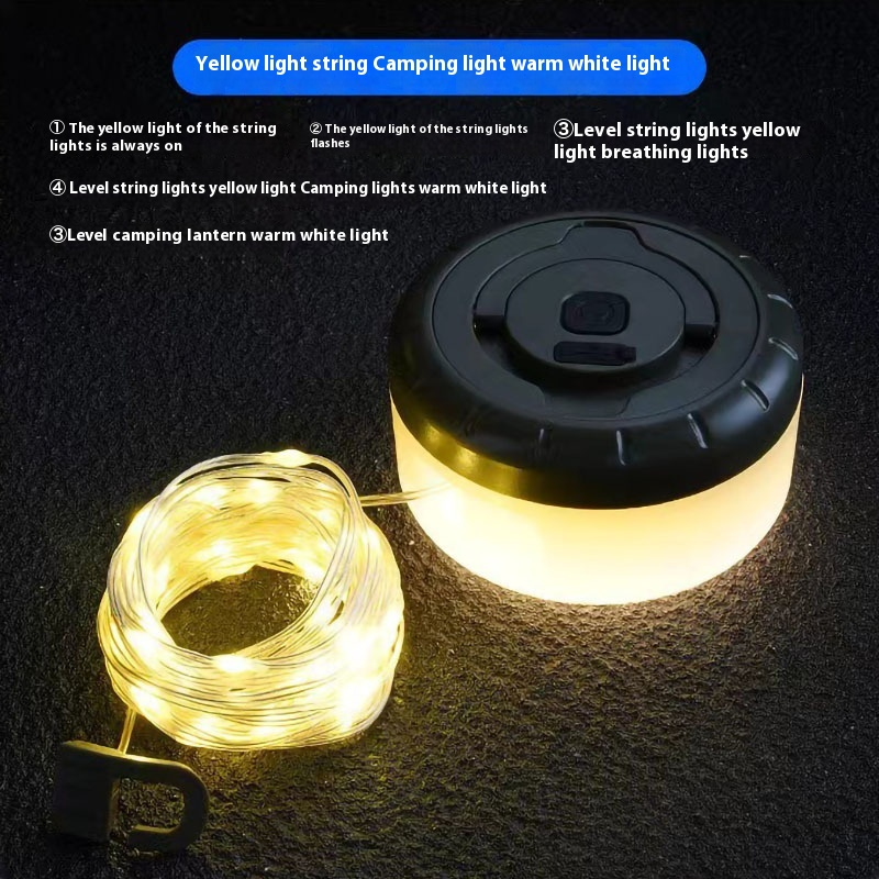 Outdoor String Lights – Warm Patio & Camping Lights