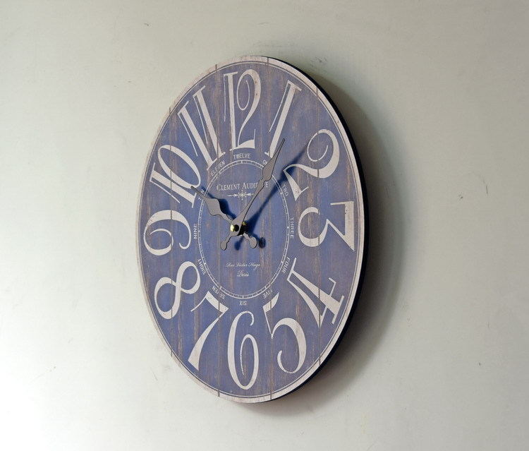 Decorative Vintage Wall Clock with Elephant and Owl Design