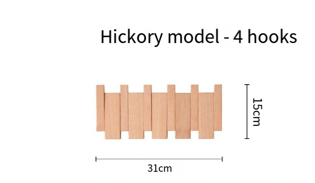 Piano Key Coat Rack – Wooden Wall-Mounted Hook Organizer