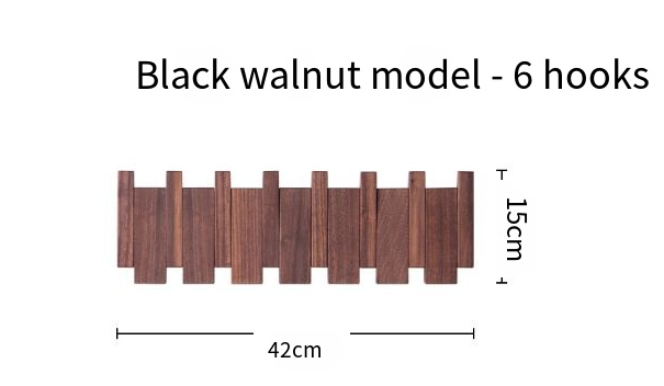 Piano Key Coat Rack – Wooden Wall-Mounted Hook Organizer