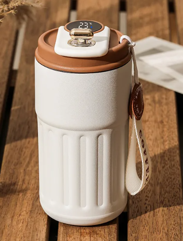 Smart Temperature Display Thermos Bottle – 450ml Stainless Steel Vacuum Cup