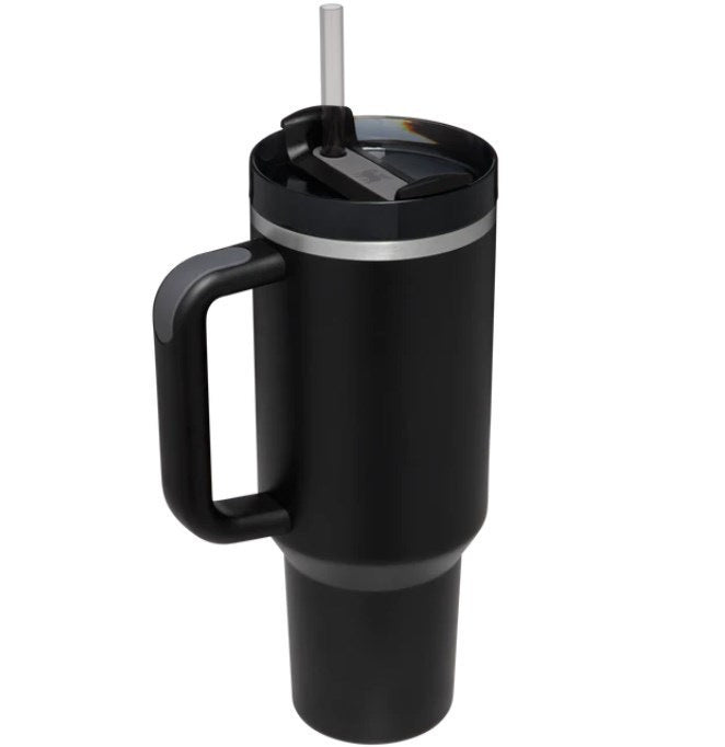 Stainless Steel Insulated Tumbler with Handle & Straw