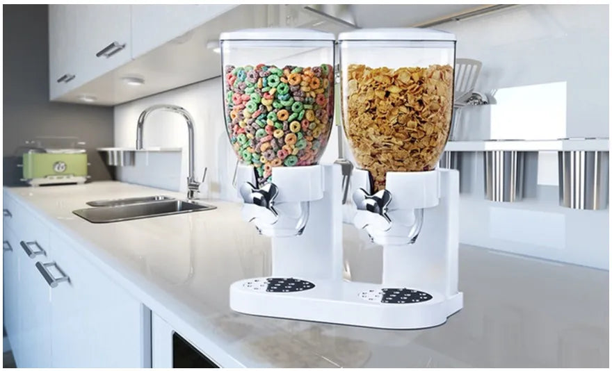 Cereal Dispenser – One-Touch Breakfast Cereal Storage Container