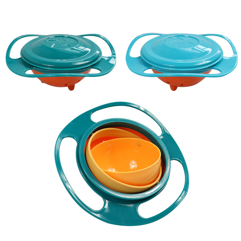 360° Gyro Bowl – Spill-Proof Toddler Snack &amp; Feeding Bowl