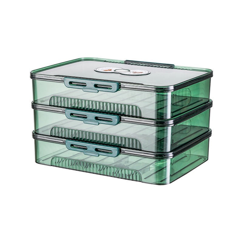 Multi-Layer Dumpling Storage Box – Airtight Freezer Food Container