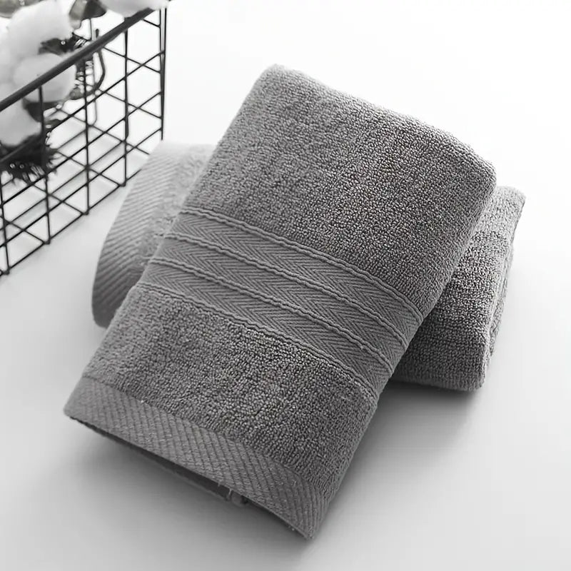 1 Cotton Absorbent Towel, Soft and Breathable, 4 Colors