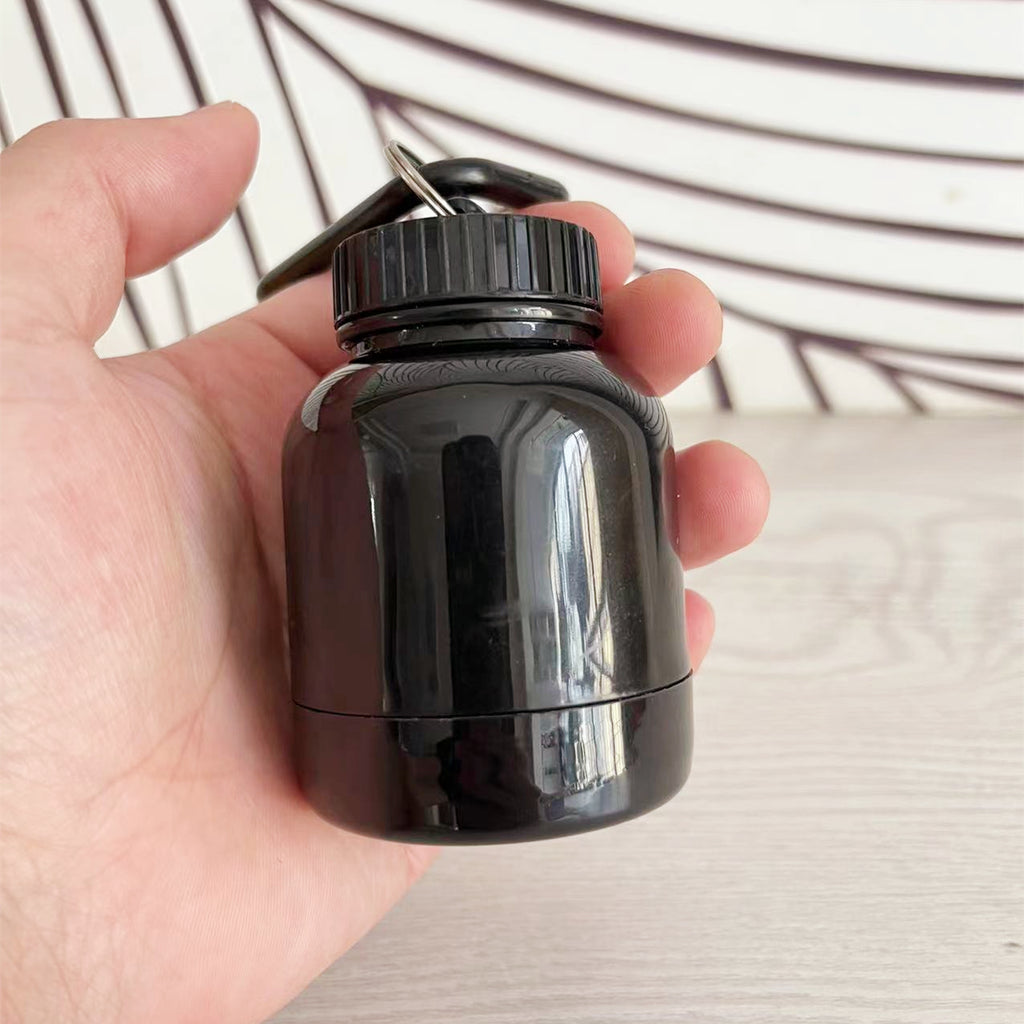 Portable Protein Powder Funnel Bottle – 100ml Keychain Supplement Container