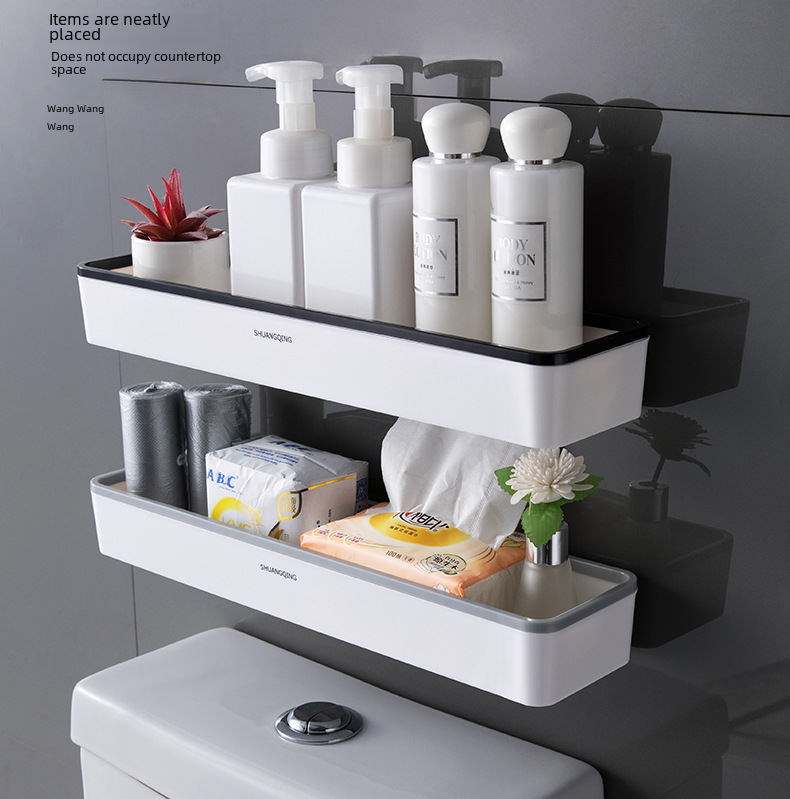 Wall-Mounted Bathroom Storage Shelf