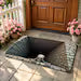 Optical Illusion Skull Pit Doormat